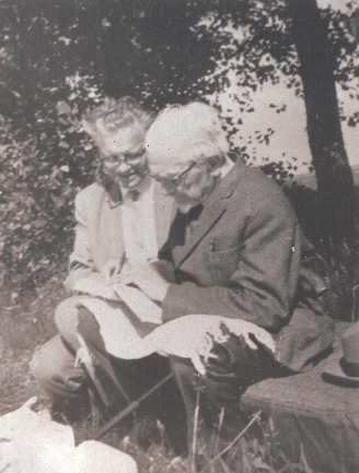 S.P. Timoshenko and H.S. Pisarenko during a trip to Romny, 1967